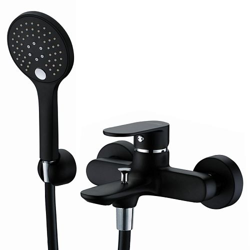 Смеситель для ванны Wasserkraft Elbe 7401 чёрный