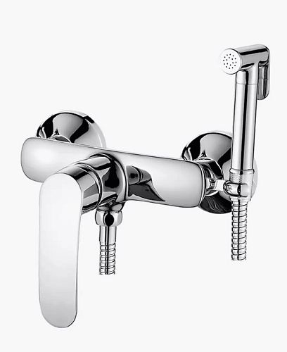 Смеситель с лейкой для гигиенического душа Ledeme L5272 хром