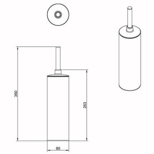 Ерш напольный Azario Nessy AZ-450 фото 2