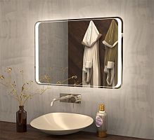 Зеркало c подсветкой Azario Valeria 80*60 100*80 сенсор выкл