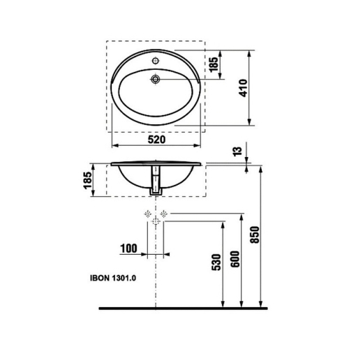 Раковина Roca Adora 520 фото 3