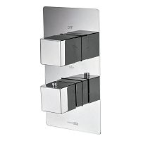 Встроенный смеситель для ванны на 3 положения Wasserkraft АIme 1544 Thermo хром