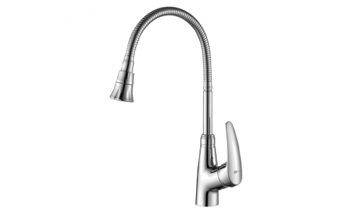 Смеситель с гибким изливом для кухни Lemark Linara LM0413C хром