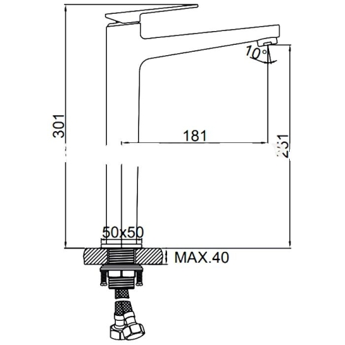 Смеситель на умывальник Ledeme L1178 хром фото 2