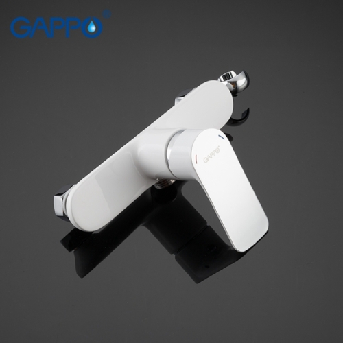 Смеситель с гигиеническим душем Gappo Noar G2048-8 белый/хром фото 4