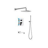 Душевая система скрытого монтажа Aquatek Оберон AQ1273CR хром