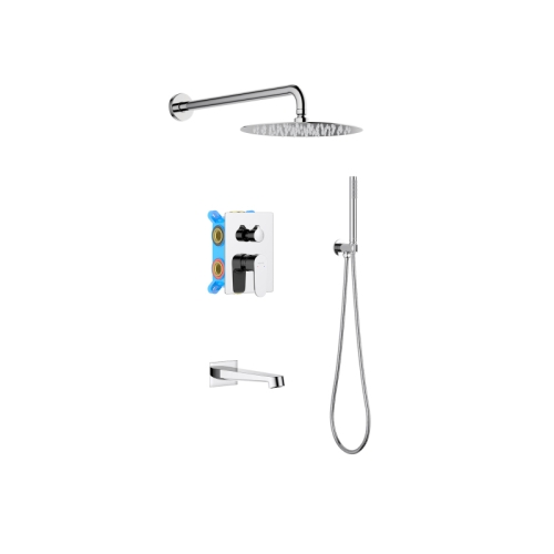 Душевая система скрытого монтажа Aquatek Оберон AQ1273CR хром