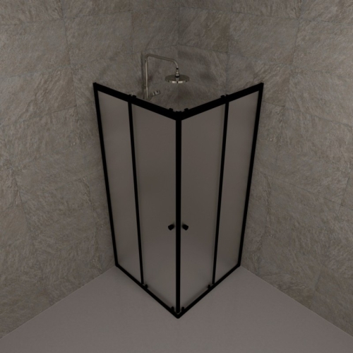 Душевое ограждение Triton Вента Блэк Вельвет 80*80, 90*90 стекло матовое фото 2