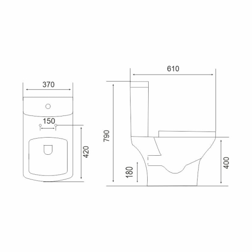 Унитаз напольный безободковый Mirsant Link PP фото 7