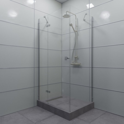 Душевое ограждение Triton Брава-Хром 120*80 стекло прозрачное фото 2