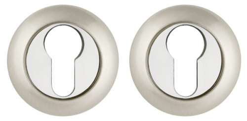 Накладка Ajax (Аякс) под цилиндр ET JR SN/CP-3 матовый никель/хром