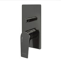 Встроенный смеситель для ванны Wasserkraft Wiese 8461 оружейная сталь