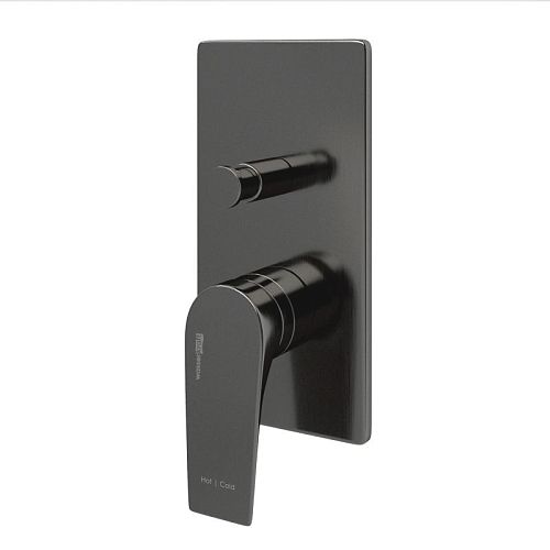 Встроенный смеситель для ванны Wasserkraft Wiese 8461 оружейная сталь