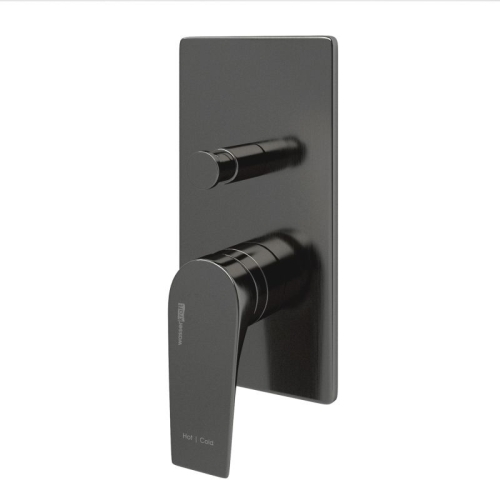 Встроенный смеситель для ванны Wasserkraft Wiese 8461 оружейная сталь