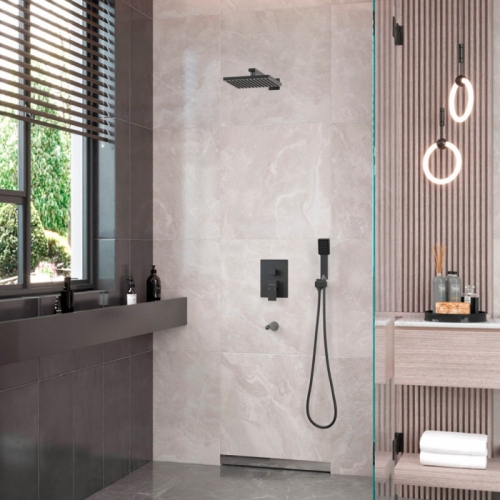 Душевой комплект Berges Ventas 3S BLACK 073006, черный матовый фото 2