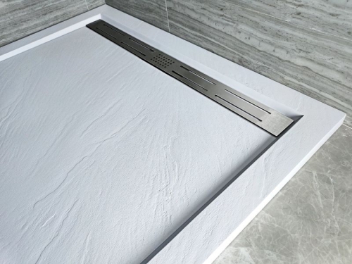 Поддон исскуственный камень WeltWasser TRS Stone-WT 80*80, 90*90, 100*100 + сифон + ножки + панель фото 4