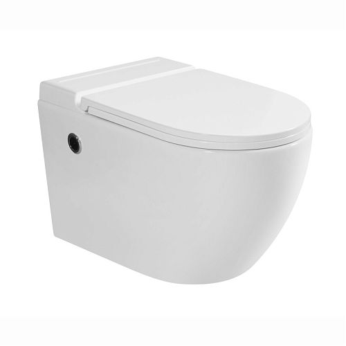 Унитаз подвесной безободковый Mirsant (Sole) Proxy Impulse, импульсный смыв