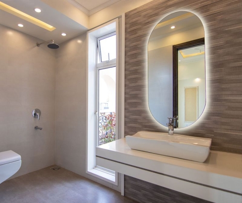 Зеркало с подсветкой Azario Viva 55*105 сенсор выкл, гор/верт крепление фото 3