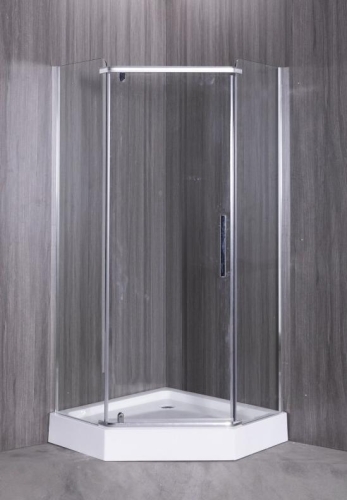 Душевое ограждение ESBANO 8160(8170) 90*90, 100*100 стекло прозрачное, низкий поддон