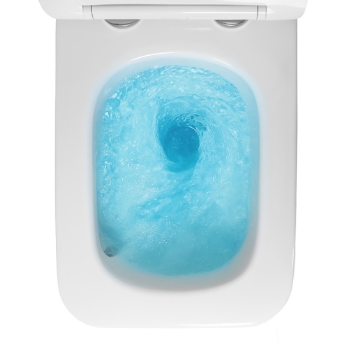 Унитаз подвесной безободковый Azario Indor AZ-9004WT, смыв Торнадо фото 5