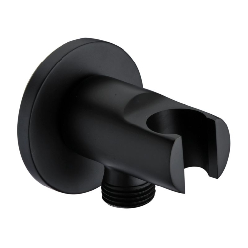 Подключение шланга c держателем Wasserkraft Elbe A083 черный Soft-touch