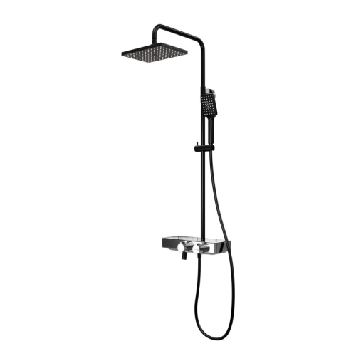 Душевая система Wasserkraft Abens A11401 Thermo черный Soft-touch