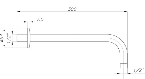 Встроенный смеситель для душа с 2-функциями Azario Tevis AZ-15490721 (набор) фото 6