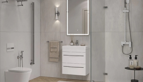 Тумба с умывальником Velvex Jill 60, 80 подвесная, белая матовая фото 2