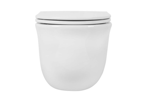 Унитаз подвесной безободковый Aquatek Классик AQ1112T-00 Tornado, сидение м/л фото 4