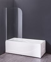 Шторка для ванны Loranto CS-F01 65*120, прозрачное стекло