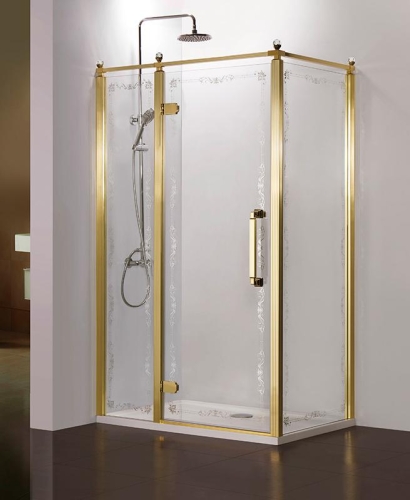 Душевое ограждение Azario Ontario 120*90 золото