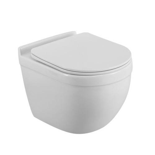 Унитаз подвесной безободковый Belbagno Senso-TOR смыв Торнадо, сиденье микролифт