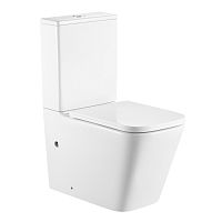 Унитаз напольный безободковый Azario Terra AZ-6003-A, смыв Торнадо