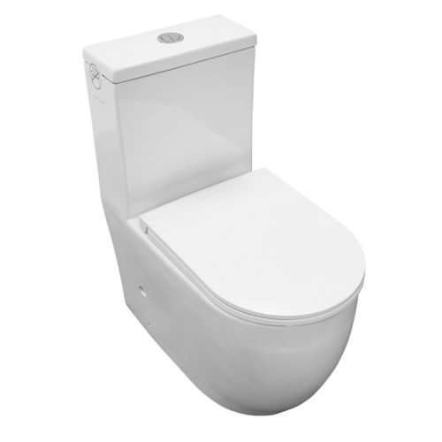 Унитаз-моноблок напольный безободковый Azario Velluto AZ-6281, смыв Торнадо фото 2