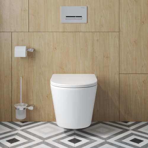 Унитаз подвесной Belbagno TRE-TOR торнадо белый сиденьем  с микролифтом фото 3