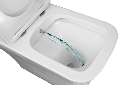 Унитаз-моноблок напольный безободковый Azario Lodi AZ-8617B с функцией биде фото 4