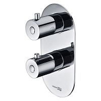 Встроенный смеситель для ванны на 2 положения Wasserkraft Berkel 4833 Thermo хром