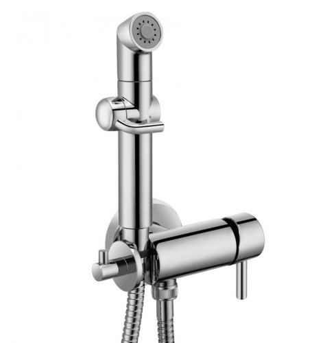 Смеситель встраиваемый с гигиенической лейкой Lemark Solo LM7166C хром