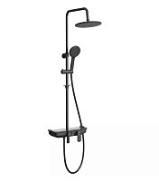 Душевая система Lemark TROPIC LM7012BL черный