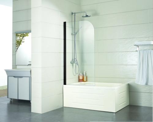 Шторка для ванной Azario AZ-NF6211 800 BLACK 80*140 фото 2