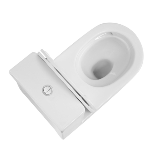 Унитаз-моноблок напольный безободковый Azario Nimbus AZ-6080-AP, смыв Торнадо фото 5