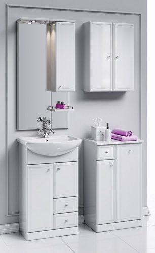 Зеркало со шкафом Aqwella BARCELONA 55 60 70 80 100 фото 2