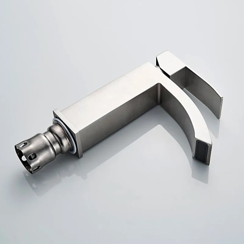 Смеситель на умывальник Ledeme L71017 нержавеющая сталь фото 3