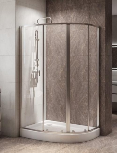 Душевой уголок Bel Bagno Due-RH-2 100*80, 120*80 стекло прозрачное