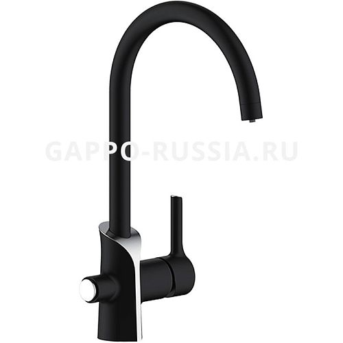 Смеситель для кухни G03-8 G4303-8 хром-белый/чёрный