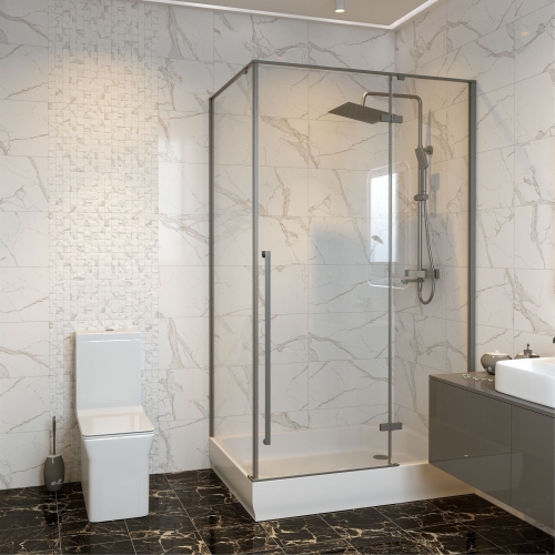 Душевое ограждение Mirsant Vog Grey 120*90 фото 2