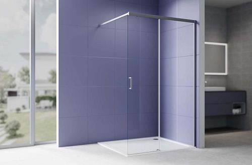 Душевая перегородка Aquatek AQ.WISL.120.1GM 120 раздвижная, профиль оружейная сталь