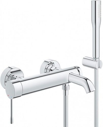 Смеситель для ванны Grohe Essence+ с душевым гарнитуром 33628001, хром