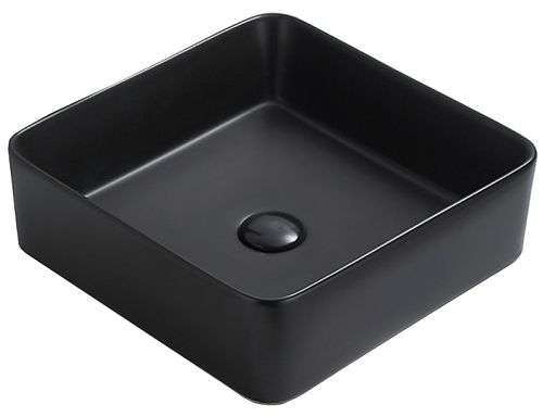 Раковина накладная Azario AZ-7050DMB 415*415*135 черная матовая