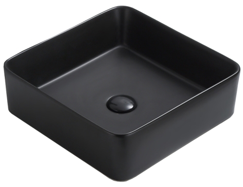 Раковина накладная Azario AZ-7050DMB 415*415*135 черная матовая